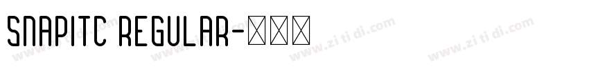 SnapITC Regular字体转换